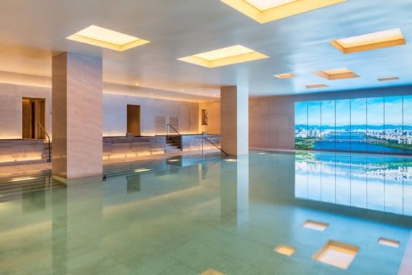 Indoor in ground pool